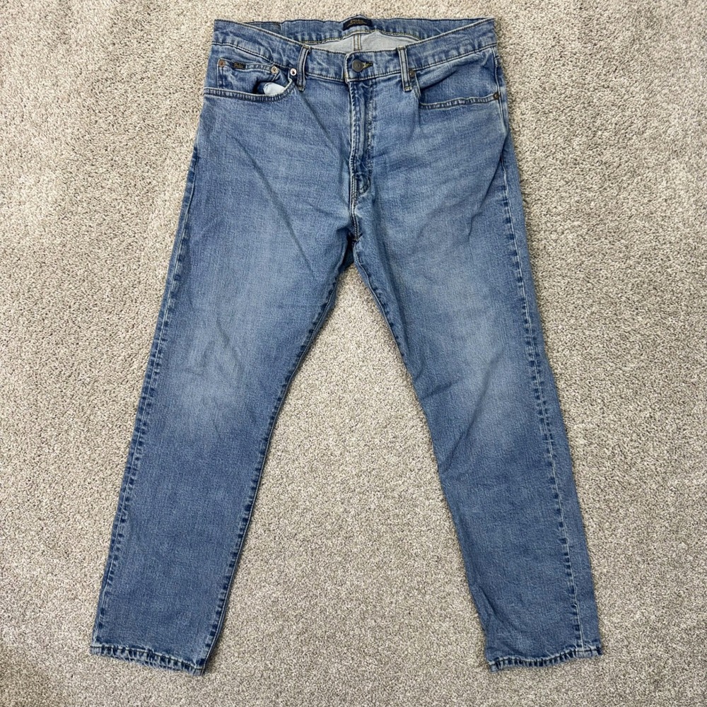 Polo Ralph Lauren Jeans Mens 34 Hampton Relaxed Straight Blue Stretch EUC